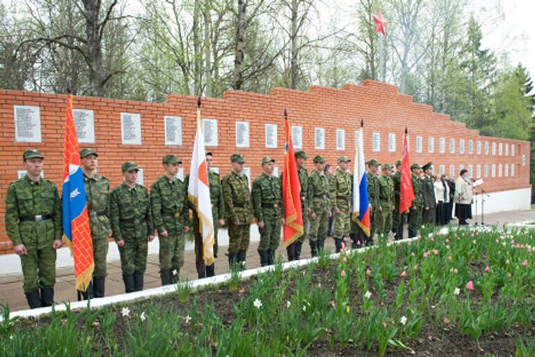 Можайский район, село Мокрое. Торжественное открытие мемориала в честь воинов ВОВ