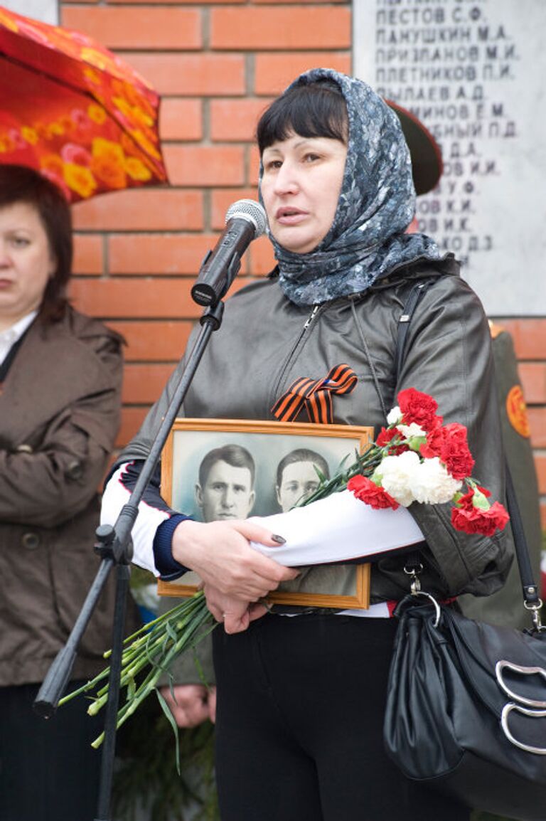 Можайский район, село Мокрое. Торжественное открытие мемориала в честь воинов ВОВ