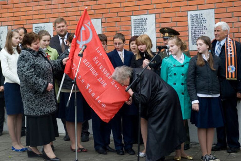 Можайский район, село Мокрое. Торжественное открытие мемориала в честь воинов ВОВ