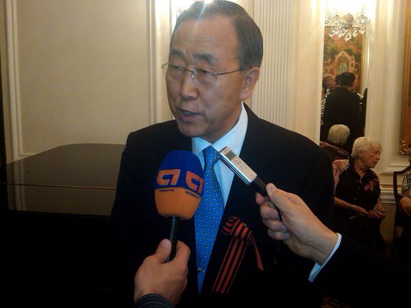 Генеральный секретарь ООН Пан Ги Мун. Архив