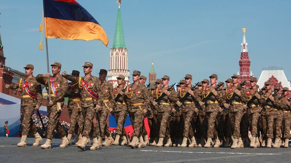 Армянские военные на параде Победы