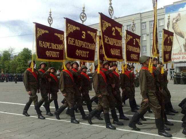 Парад Победы во Владикавказе. Архив