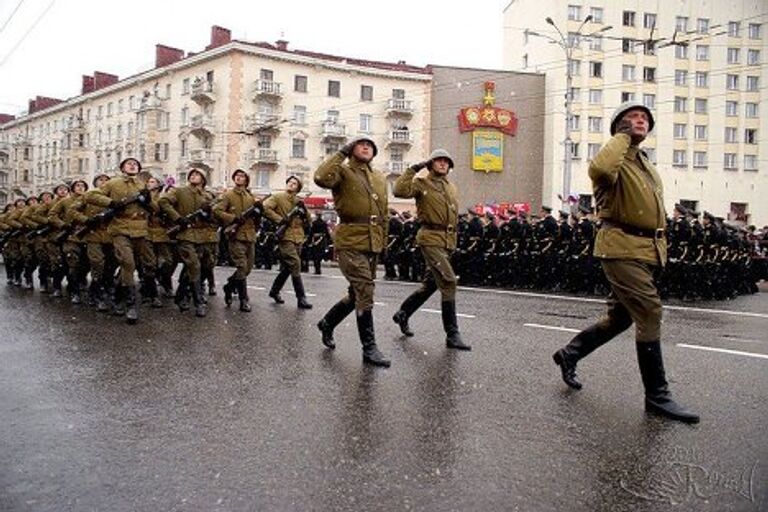 Военный парад в Мурманске