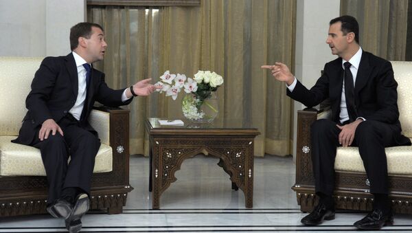 Встреча Дмитрия Медведева с Башаром Асадом. Архивное фото