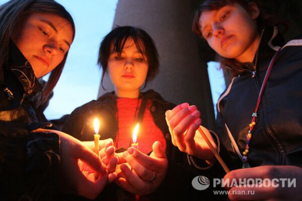В Новокузнецке прошла акция памяти по погибшим шахтерам