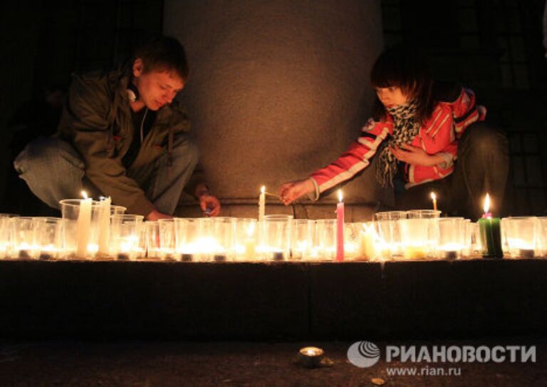 В Новокузнецке прошла акция памяти по погибшим шахтерам