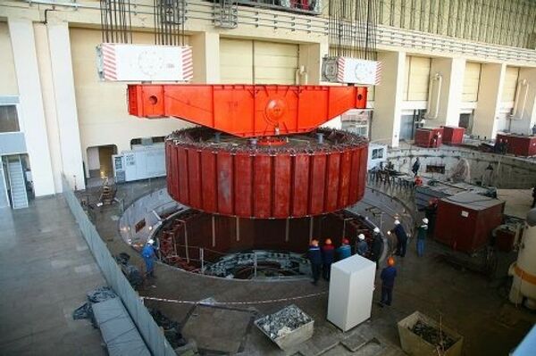 Предпусковые испытания начались на четвертом гидроагрегате Саяно-Шушенской ГЭС
