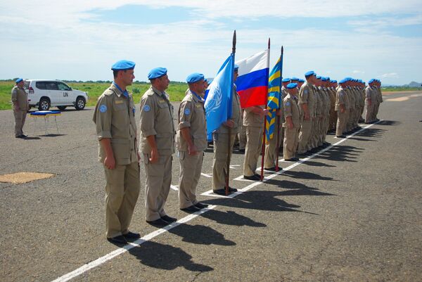 Российские военные в Судане награждены медалями ООН