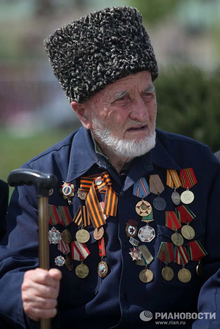 Празднование Дня Победы в Грозном