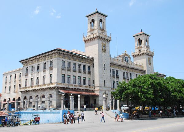 Центральный железнодорожный вокзал Гаваны. Архив