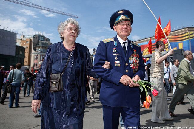 Празднование Дня Победы в Москве. Архив