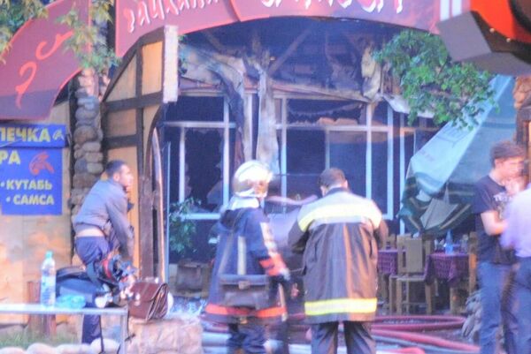 Пожар произошел в ресторане на востоке Москвы