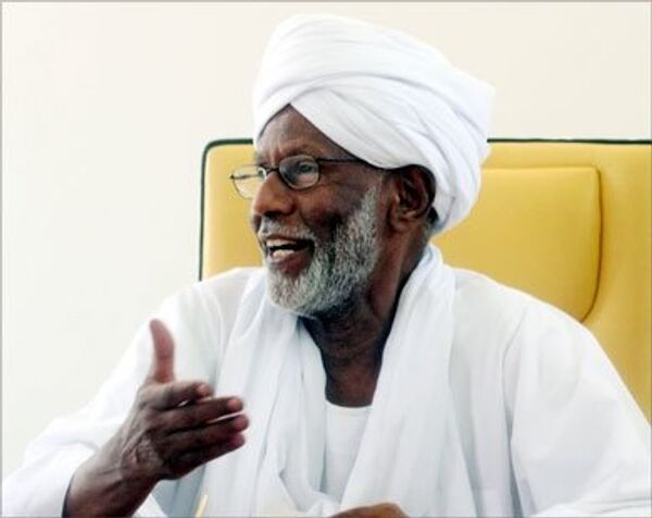 Лидер исламской оппозиции Судана, глава партии Народный конгресс Хасан ат-Тураби