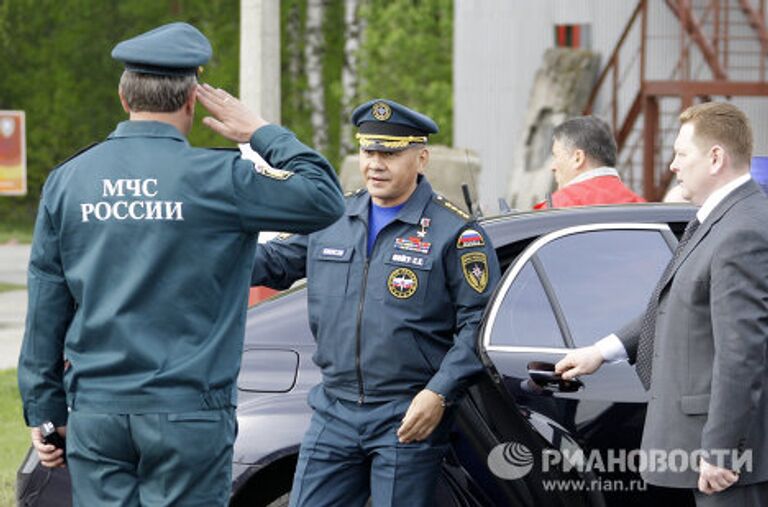 Сергей Шойгу на учениях Богородск-ШОС