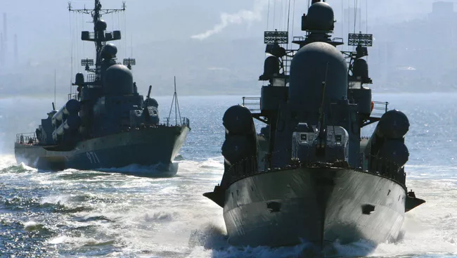 Боевые корабли ВМФ России. Архивное фото