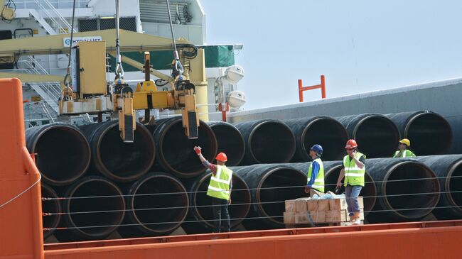Cтроительство газопровода Северный поток (Nord Stream)