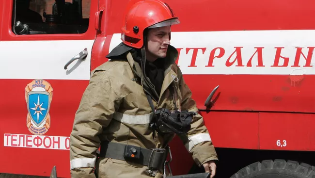 Тушение пожара. Архив