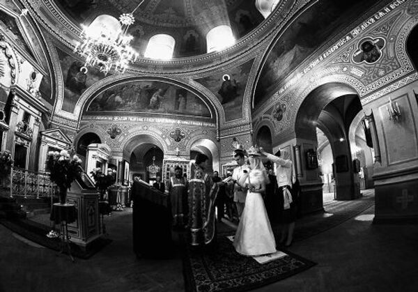 Венчание в Смоленском соборе в Санкт-Петербурга