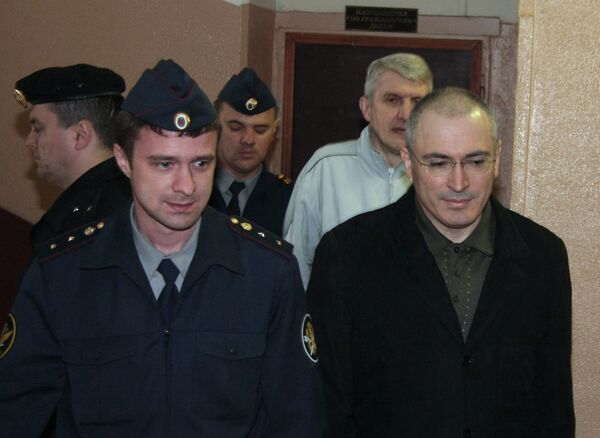 Судебное заседание по второму делу Михаила Ходорковского и Платона Лебедева в Хамовническом суде г. Москвы