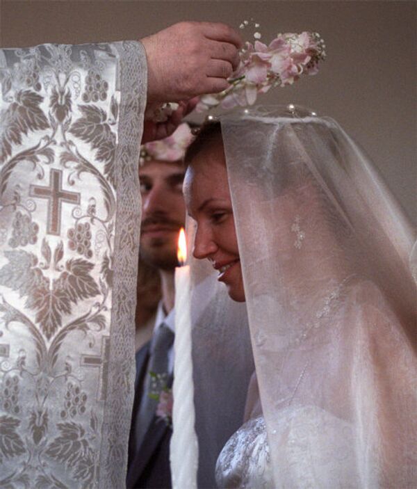 Венчание в Преображенской часовне Преображенского содружества малых православных братств