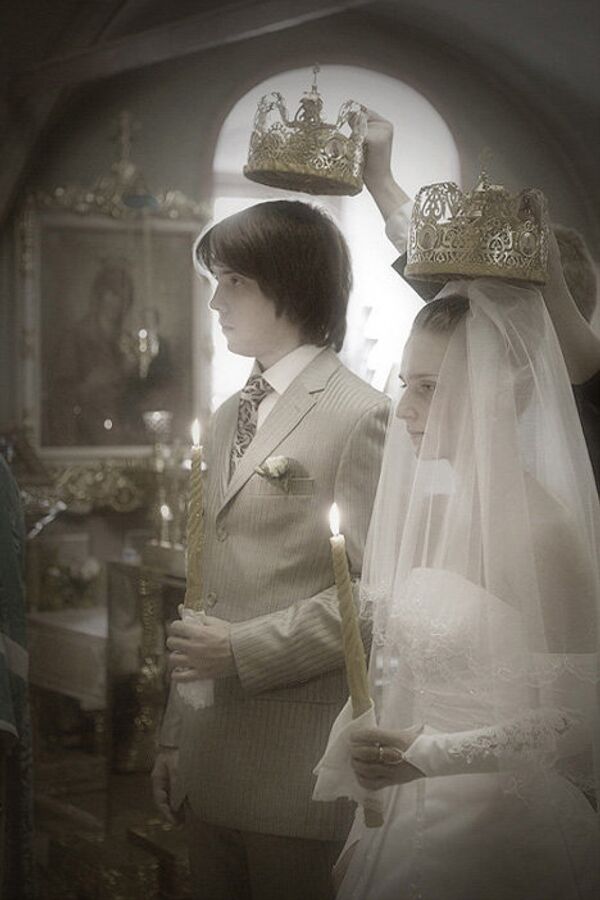 Венчание Данилы и Светланы в церкви Успения Пресвятой Богородицы в Путинках