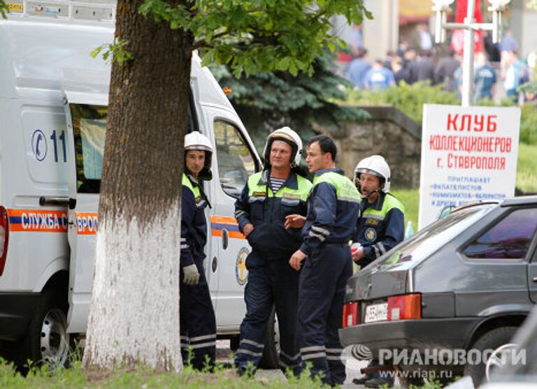 Взрыв в центре Ставрополя