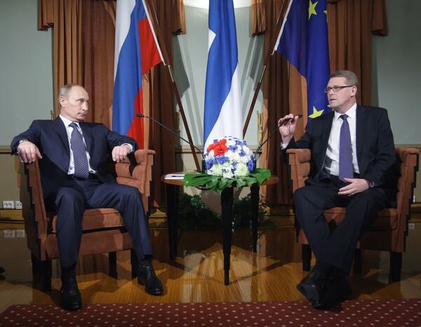 Премьер-министр РФ Владимир Путин провел переговоры с премьер-министром Финляндской Республики Матти Ванханеном
