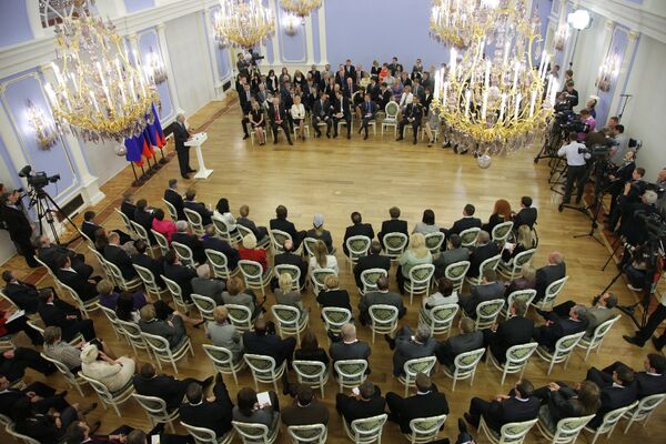 Президент РФ Д.Медведев провел встречу с активом партии Единая России