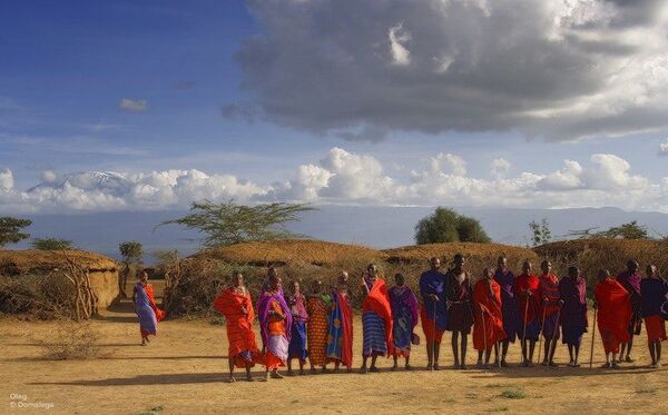 Живущие у Килиманджаро - кенийское племя масаи.