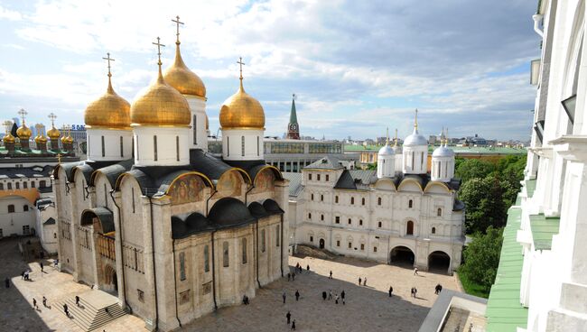 Соборная площадь Московского Кремля. Архивное фото