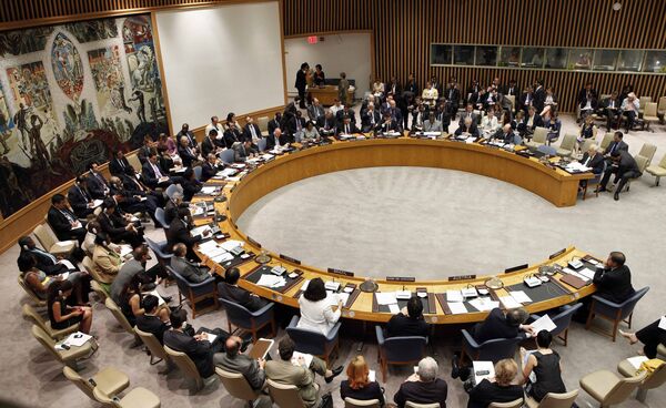 Совещание в штаб-квартире ООН по вопросу нападения Израиля на флотилию. Архив