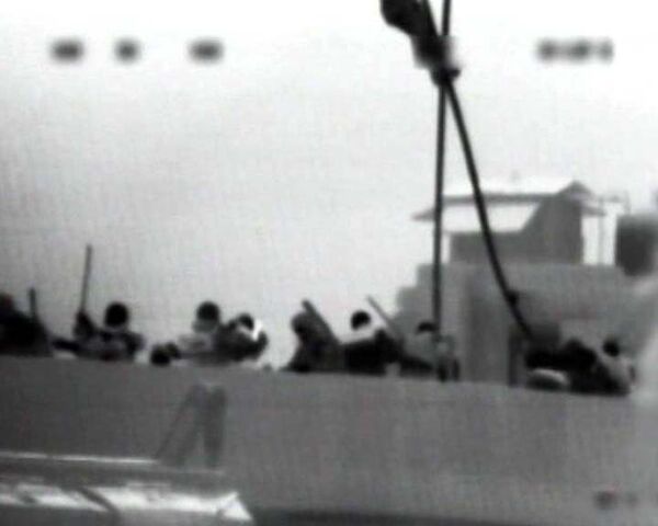  Штурм флагмана Флотилии свободы. Видео министерства обороны Израиля