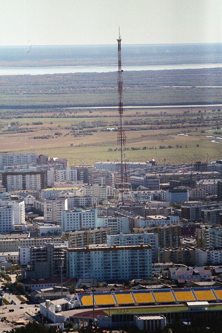 Вид на Якутск сверху