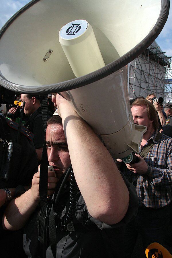 Марш несогласных на Триумфальной площади в Москве