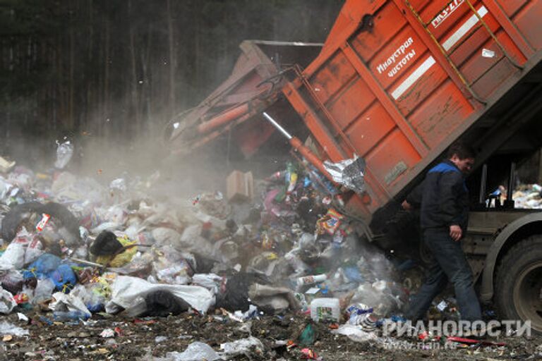 Полигон для утилизации бытовых отходов Ашитково в Воскресенском районе Московской области