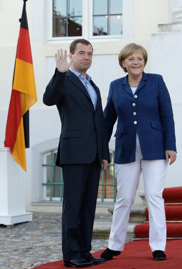 Встреча Дмитрия Медведева с Ангелой Меркель