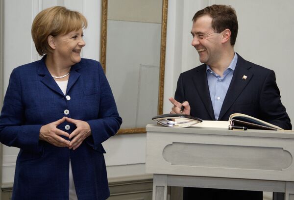 Встреча Дмитрия Медведева с Ангелой Меркель
