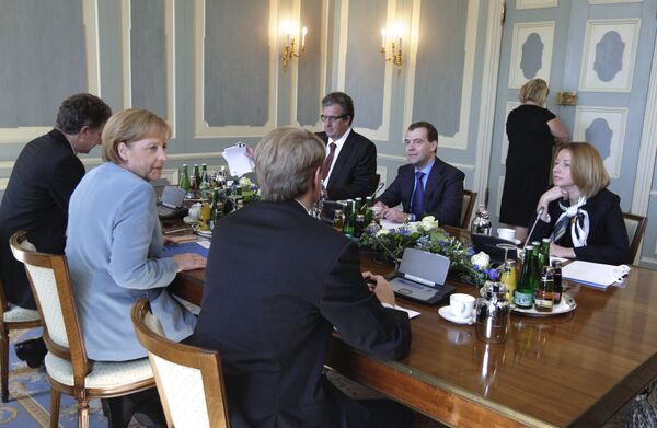 Переговоры Дмитрия Медведева с Ангелой Меркель
