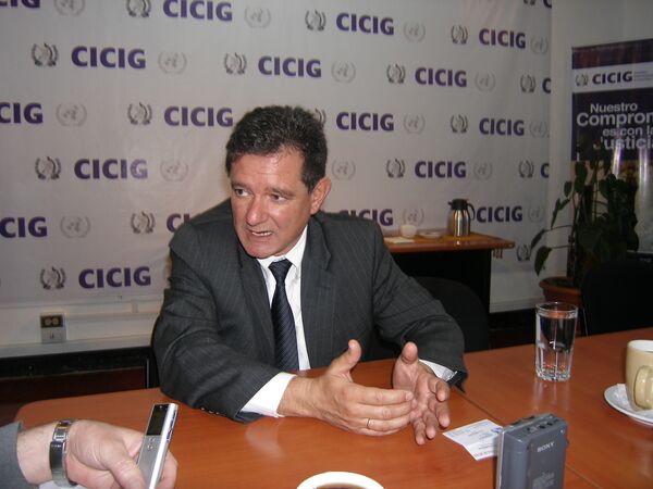 Директор Международной комиссии по борьбе с безнаказанностью в Гватемале (МКББГ) испанский юрист Карлос Кастресана.