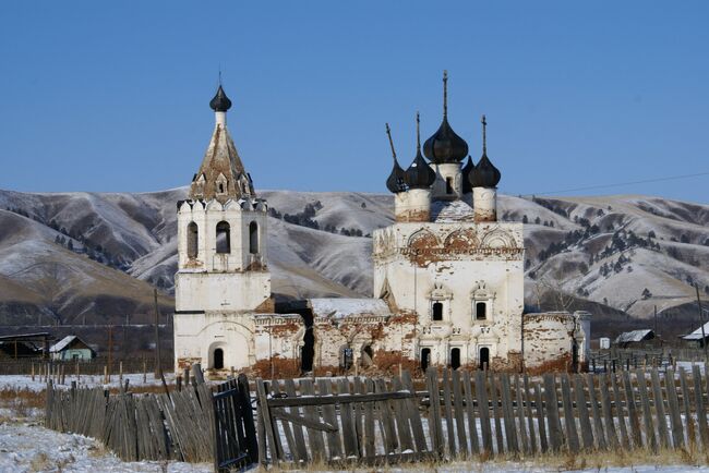 Церковь Успения Пресвятой Богородицы в селе Калинино Нерчинского района Забайкальского края