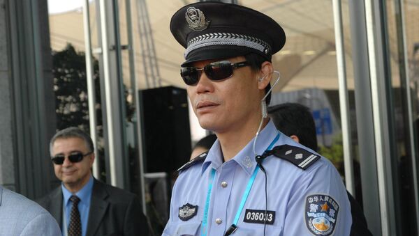 Китайский полицейский. Архивное фото
