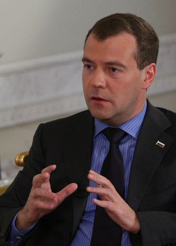 Президент РФ Д.Медведев дал интервью газете Уолл Стрит Джорнал