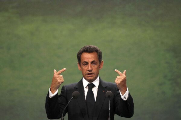 Президент Франции Николя Саркози на ПМЭФ-2010
