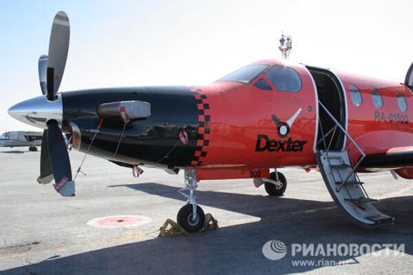 Самолет Pilatus PC-12 первого в России авиа-такси Dexter