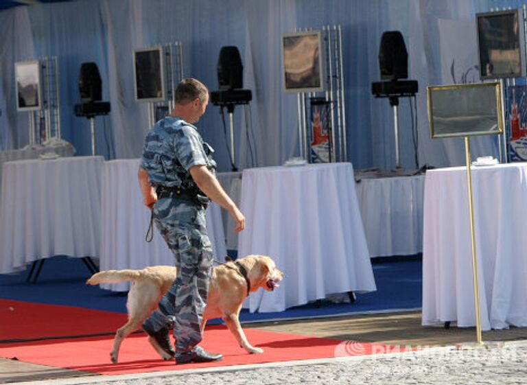 Кинолог на первом московском фестивале яхт 