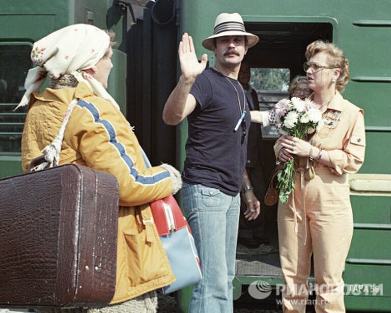 На съемках художественного фильма Родня