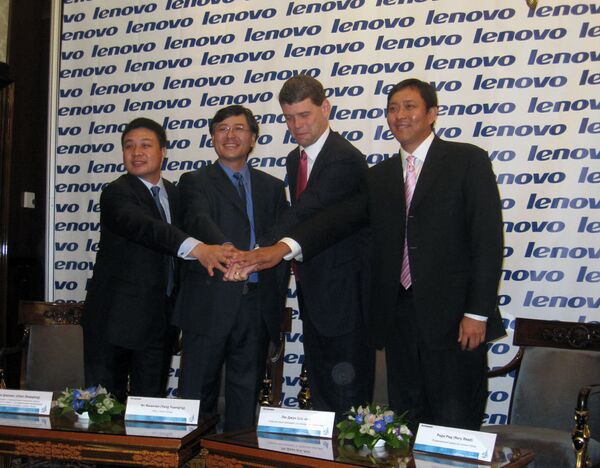 Продажи компьютеров производства китайской компании Lenovo в России выросли на 258% в 2009/2010 финансовом году