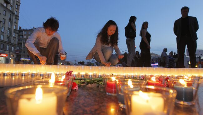 Акция 1418 свечей за каждый день войны, посвященная годовщине начала Великой Отечественной войны.