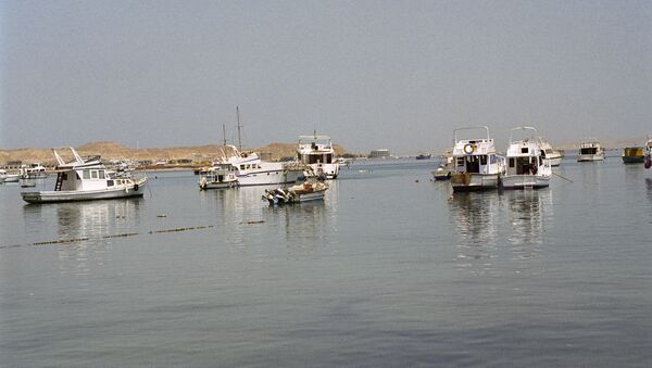 Около порта в Египте. Архивное фото