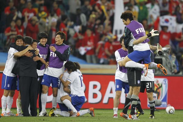 Футболисты сборной Южной Кореи